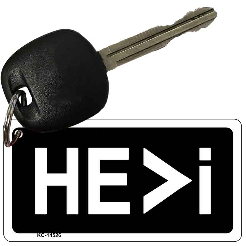 HE>i Novelty Aluminum Key Chain KC-14526