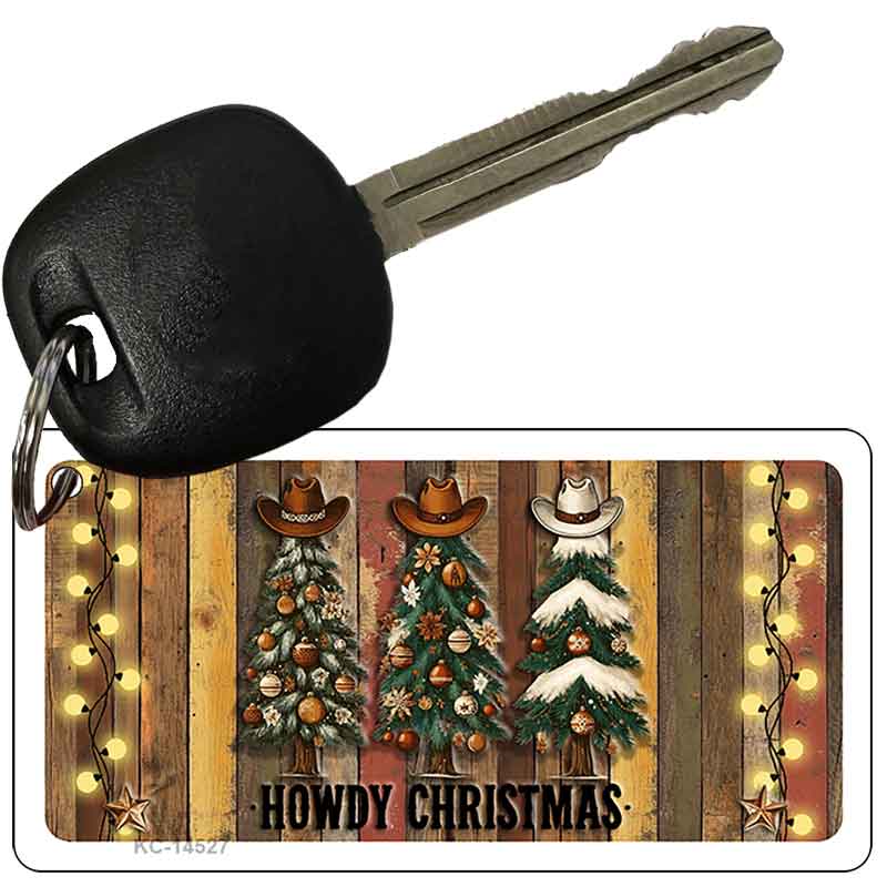 Howdy Christmas Novelty Aluminum Key Chain KC-14527
