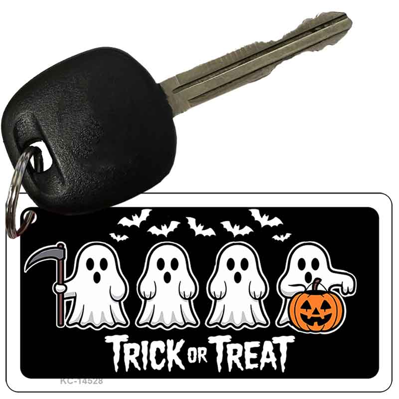 Trick or Treat Ghosts Novelty Aluminum Key Chain KC-14528