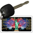 Lady Liberty Fireworks Novelty Aluminum Key Chain KC-14549 2.25" x 1.125" Key Chain (KC)