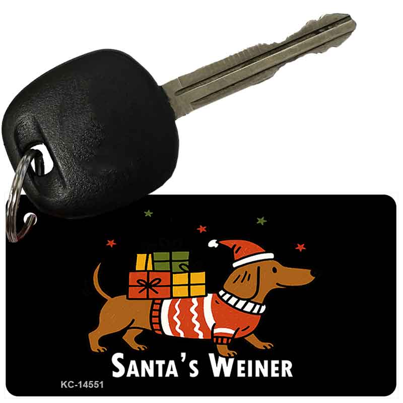 Santas Weiner Novelty Aluminum Key Chain KC-14551