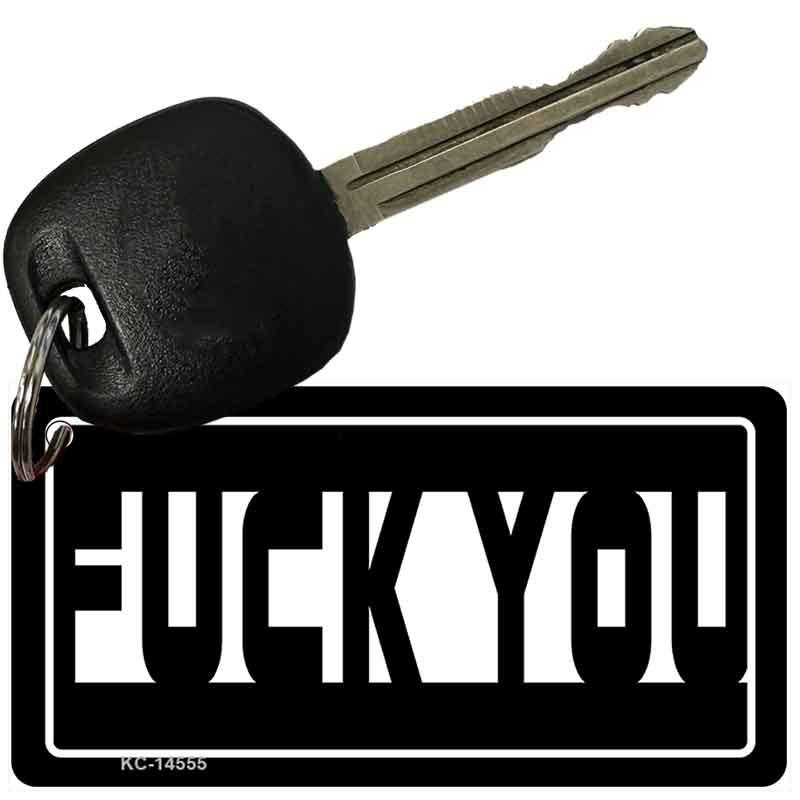 F-ck You Hidden Novelty Aluminum Key Chain KC-14555 2.25" x 1.125" Key Chain (KC)