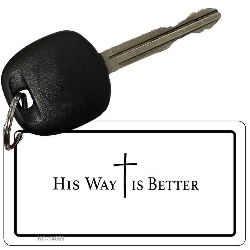 His Way is Better Novelty Aluminum Key Chain KC-14559