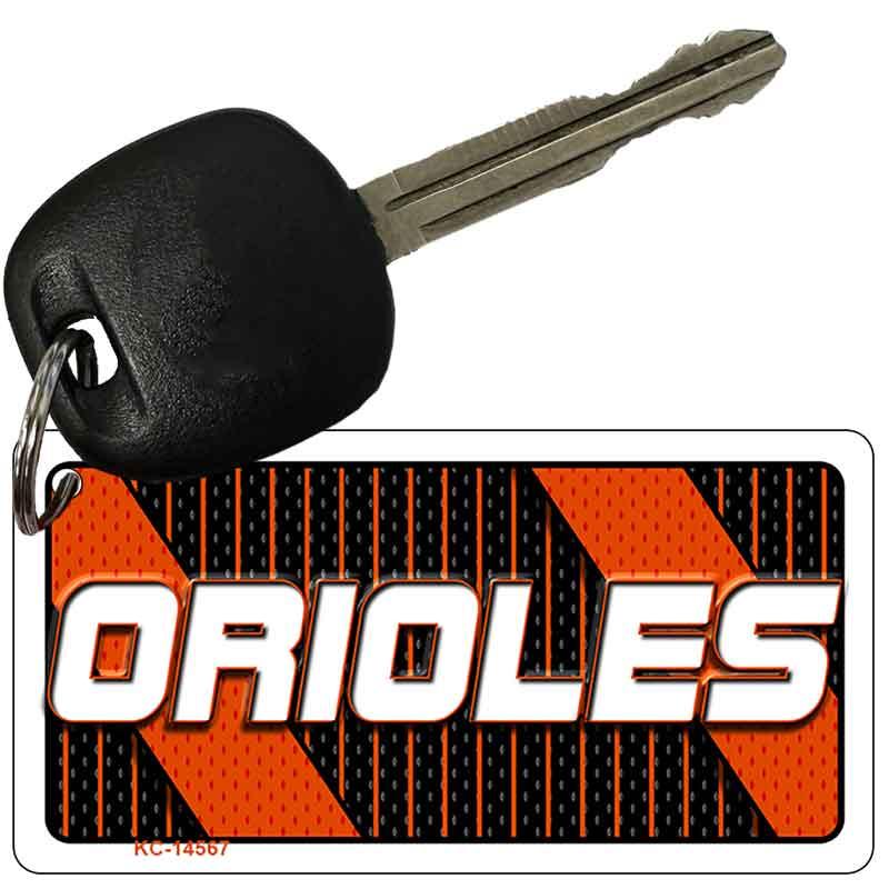 ORIOLES Graphic Novelty Aluminum Key Chain KC-14567 2.25" x 1.125" Key Chain (KC)
