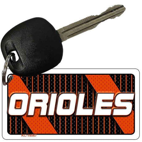 ORIOLES Graphic Novelty Aluminum Key Chain KC-14567 2.25" x 1.125" Key Chain (KC)