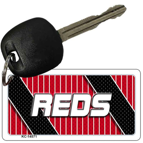 REDS Graphic Novelty Aluminum Key Chain KC-14571 2.25" x 1.125" Key Chain (KC)