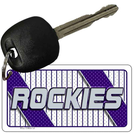 ROCKIES Graphic Novelty Aluminum Key Chain KC-14573 2.25" x 1.125" Key Chain (KC)