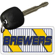 BREWERS Graphic Novelty Aluminum Key Chain KC-14580 2.25" x 1.125" Key Chain (KC)