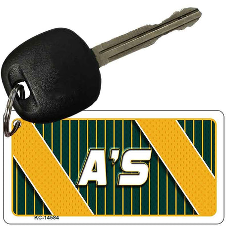 As Graphic Novelty Aluminum Key Chain KC-14584 2.25" x 1.125" Key Chain (KC)