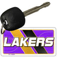 LAKERS Graphic Novelty Aluminum Key Chain KC-14608 2.25" x 1.125" Key Chain (KC)