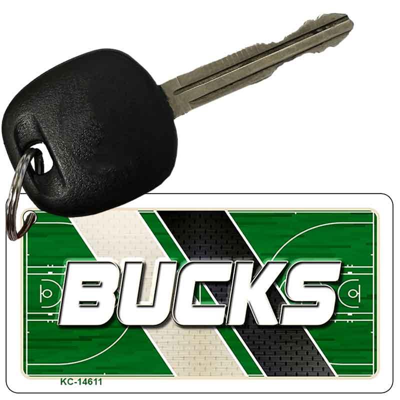 BUCKS Graphic Novelty Aluminum Key Chain KC-14611 2.25" x 1.125" Key Chain (KC)
