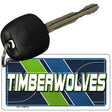TIMBERWOLVES Graphic Novelty Aluminum Key Chain KC-14612 2.25" x 1.125" Key Chain (KC)