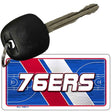 76ERS Graphic Novelty Aluminum Key Chain KC-14617 2.25" x 1.125" Key Chain (KC)