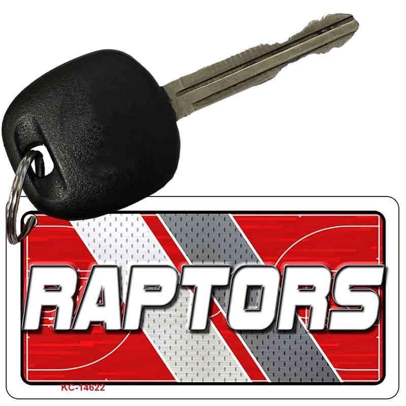 RAPTORS Graphic Novelty Aluminum Key Chain KC-14622 2.25" x 1.125" Key Chain (KC)