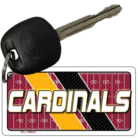 CARDINALS Graphic Novelty Aluminum Key Chain KC-14625 2.25" x 1.125" Key Chain (KC)