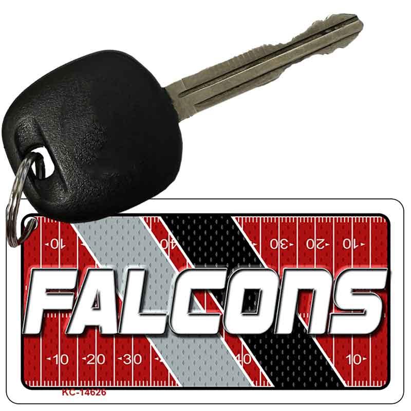 FALCONS Graphic Novelty Aluminum Key Chain KC-14626 2.25" x 1.125" Key Chain (KC)