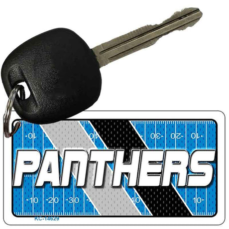 PANTHERS Graphic Novelty Aluminum Key Chain KC-14629 2.25" x 1.125" Key Chain (KC)