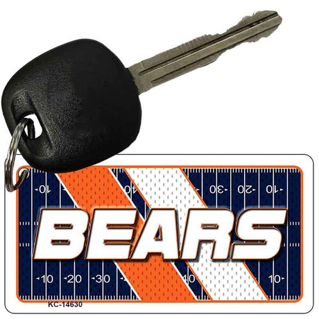 BEARS Graphic Novelty Aluminum Key Chain KC-14630 2.25" x 1.125" Key Chain (KC)