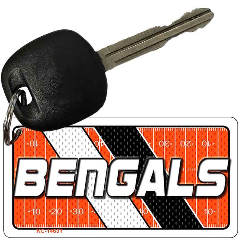 BENGALS Graphic Novelty Aluminum Key Chain KC-14631 2.25" x 1.125" Key Chain (KC)
