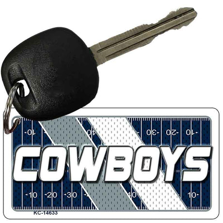 COWBOYS Graphic Novelty Aluminum Key Chain KC-14633 2.25" x 1.125" Key Chain (KC)