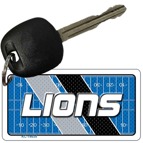 LIONS Graphic Novelty Aluminum Key Chain KC-14635 2.25" x 1.125" Key Chain (KC)