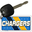 CHARGERS Graphic Novelty Aluminum Key Chain KC-14642 2.25" x 1.125" Key Chain (KC)