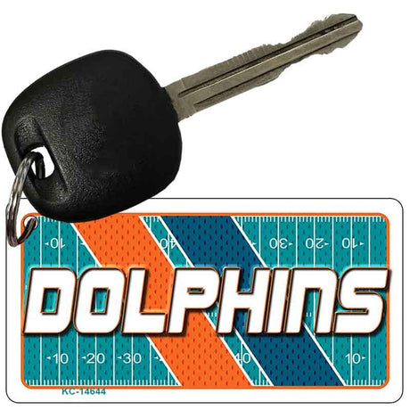 DOLPHINS Graphic Novelty Aluminum Key Chain KC-14644 2.25" x 1.125" Key Chain (KC)