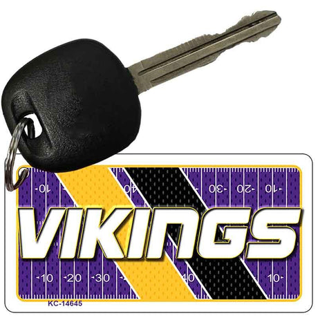VIKINGS Graphic Novelty Aluminum Key Chain KC-14645 2.25" x 1.125" Key Chain (KC)