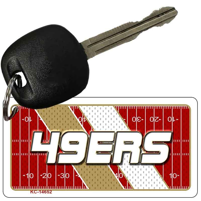 49ERS Graphic Novelty Aluminum Key Chain KC-14652 2.25" x 1.125" Key Chain (KC)