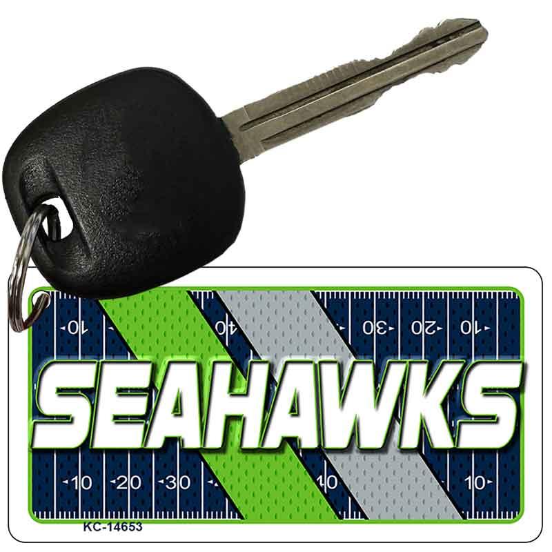 SEAHAWKS Graphic Novelty Aluminum Key Chain KC-14653 2.25" x 1.125" Key Chain (KC)