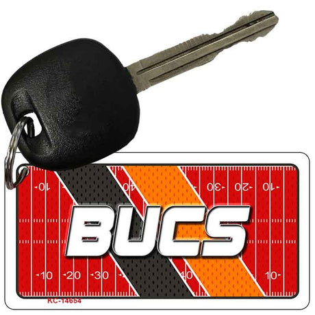 BUCS Graphic Novelty Aluminum Key Chain KC-14654 2.25" x 1.125" Key Chain (KC)