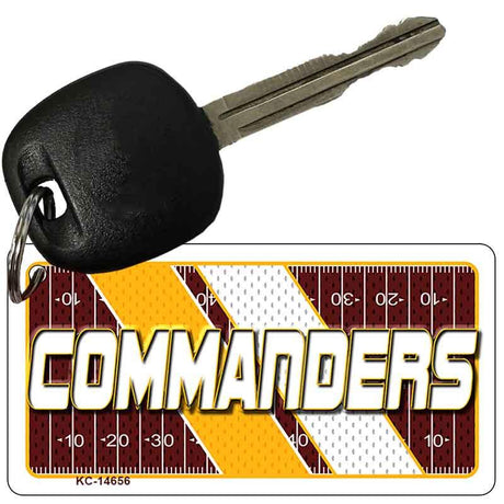 COMMANDERS Graphic Novelty Aluminum Key Chain KC-14656 2.25" x 1.125" Key Chain (KC)