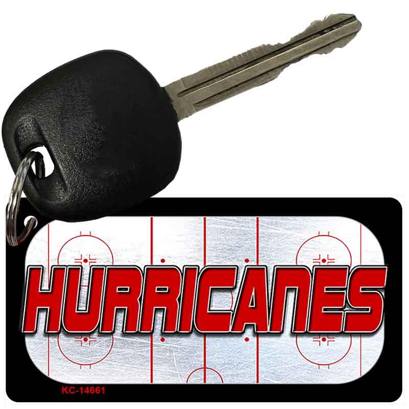 HURRICANES Graphic Novelty Aluminum Key Chain KC-14661 2.25" x 1.125" Key Chain (KC)