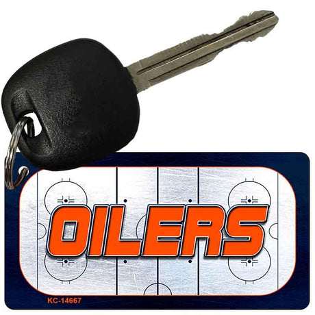 OILERS Graphic Novelty Aluminum Key Chain KC-14667 2.25" x 1.125" Key Chain (KC)