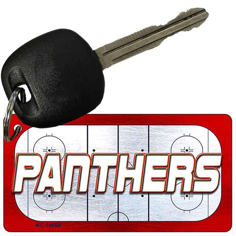 PANTHERS Graphic Novelty Aluminum Key Chain KC-14668 2.25" x 1.125" Key Chain (KC)