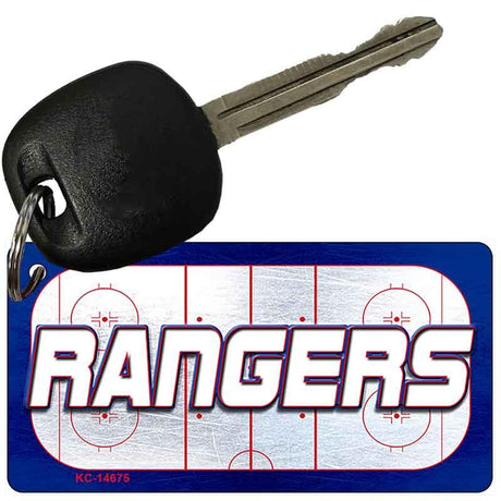 RANGERS Graphic Novelty Aluminum Key Chain KC-14675 2.25" x 1.125" Key Chain (KC)