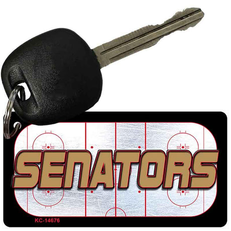 SENATORS Graphic Novelty Aluminum Key Chain KC-14676 2.25" x 1.125" Key Chain (KC)