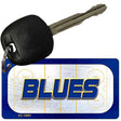BLUES Graphic Novelty Aluminum Key Chain KC-14681 2.25" x 1.125" Key Chain (KC)