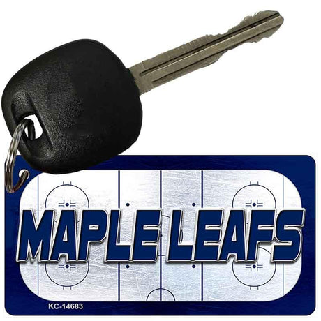 MAPLE LEAFS Graphic Novelty Aluminum Key Chain KC-14683 2.25" x 1.125" Key Chain (KC)
