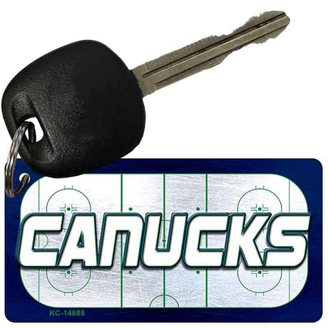 CANUCKS Graphic Novelty Aluminum Key Chain KC-14685 2.25" x 1.125" Key Chain (KC)