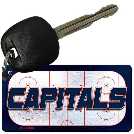 CAPITALS Graphic Novelty Aluminum Key Chain KC-14687 2.25" x 1.125" Key Chain (KC)