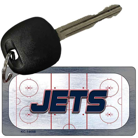 JETS Graphic Novelty Aluminum Key Chain KC-14688 2.25" x 1.125" Key Chain (KC)
