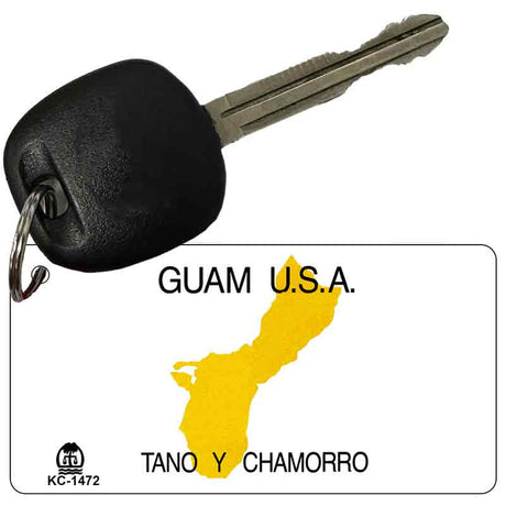 Guam Blank Novelty Metal Key Chain KC-1472