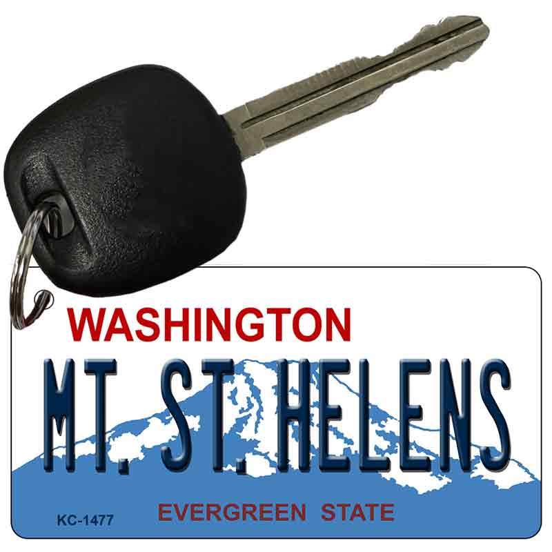 MT St Helens Washington State License Plate Novelty Metal Key Chain KC-1477