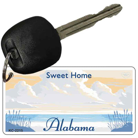 Alabama State Blank Novelty Metal Key Chain KC-2215