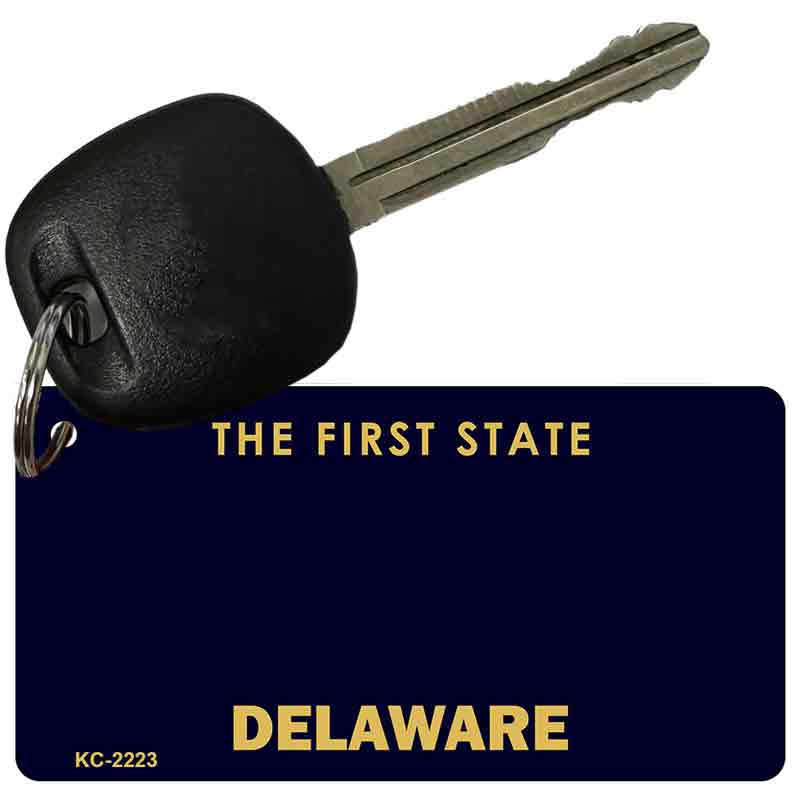 Delaware State Blank Novelty Metal Key Chain KC-2223