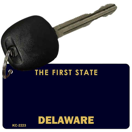 Delaware State Blank Novelty Metal Key Chain KC-2223