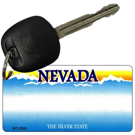 Nevada State Blank Novelty Metal Key Chain KC-2243