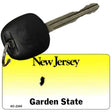 New Jersey State Blank Novelty Metal Key Chain KC-2245