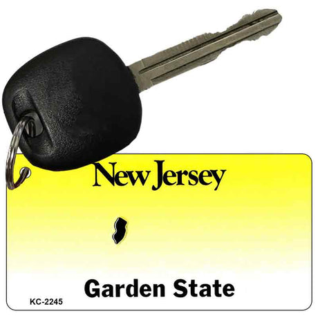 New Jersey State Blank Novelty Metal Key Chain KC-2245